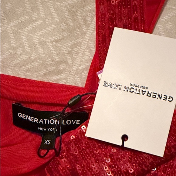 Generation Love Estella Red Sequin Tank Top - Picture 5 of 9